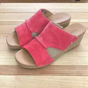 UGG Women's EIRENE Wedge Sandal, Strawberry Sorbet Suede